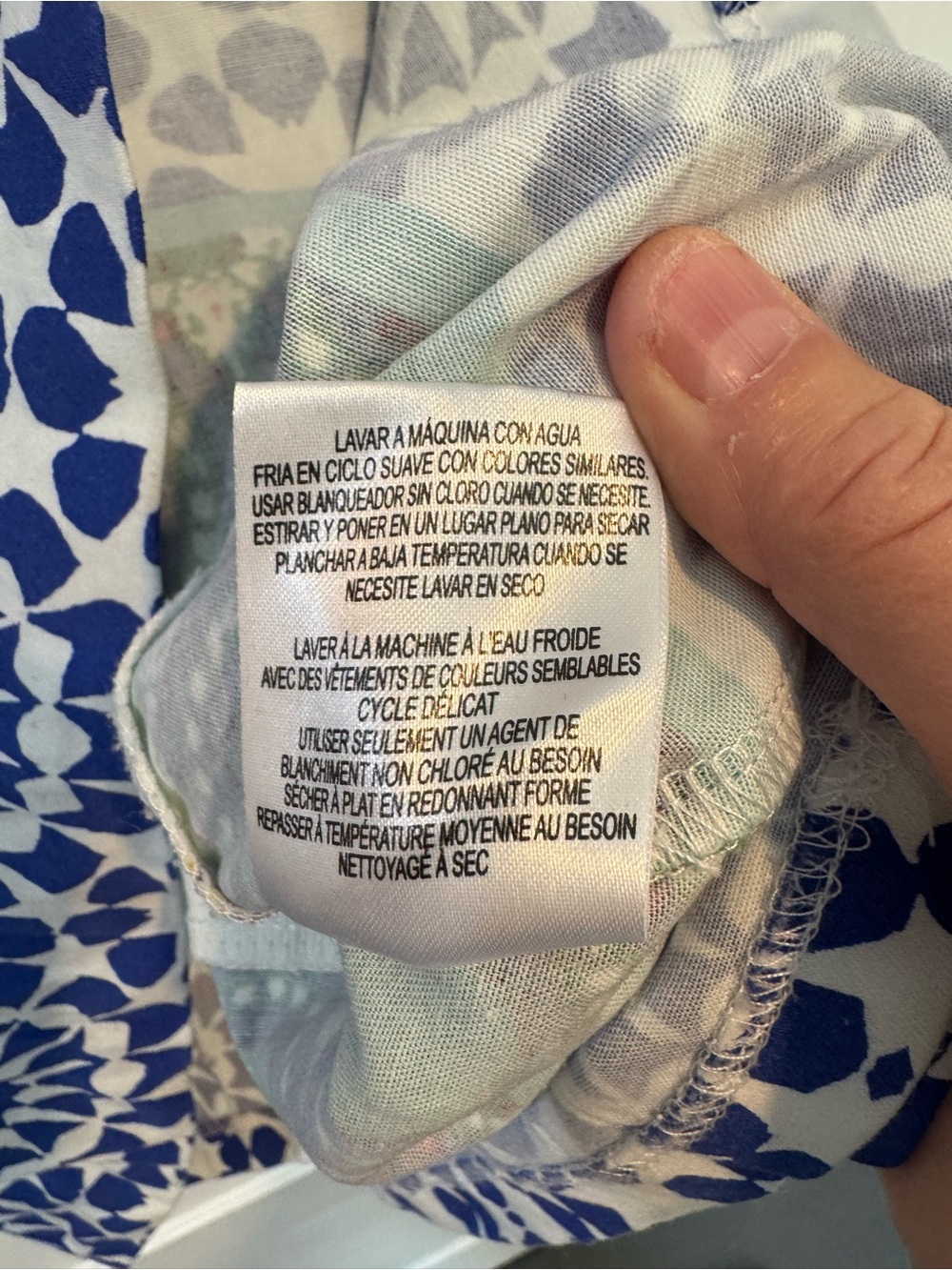 London Times Miranda Medallion Patchwork Cotton Shift Dress Size 8 - Picture 6 of 6